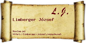 Limberger József névjegykártya